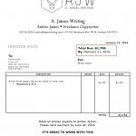 Word Doc --> PDF Invoice